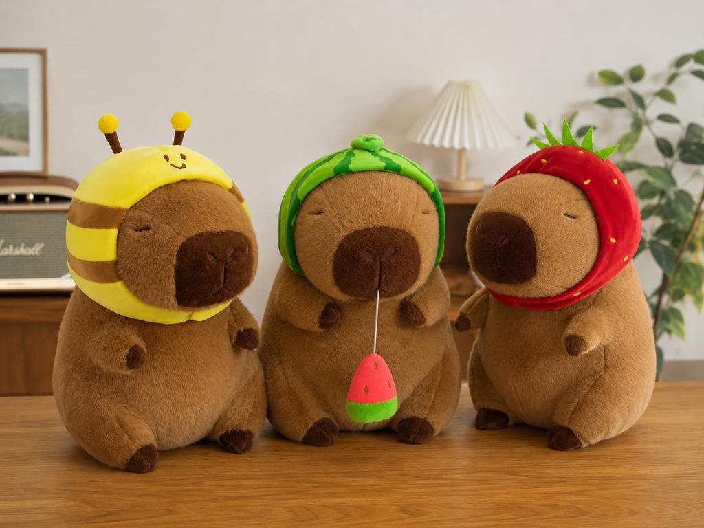 WishBerry Capybara Caps Plushies