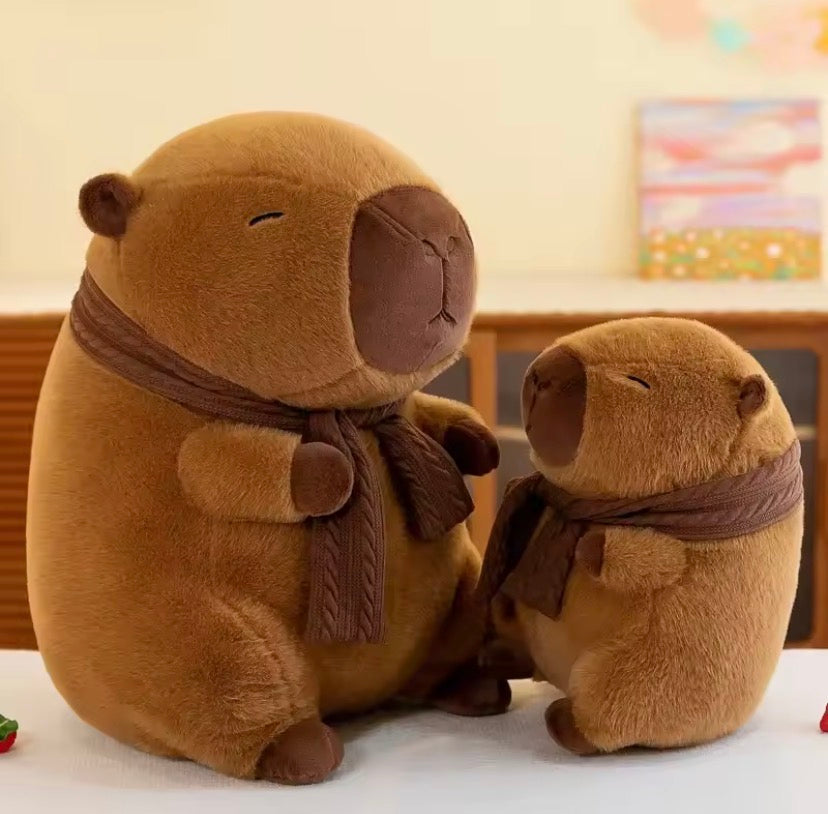 WishBerry Cozy Capybara | Scarf Capybara Plush