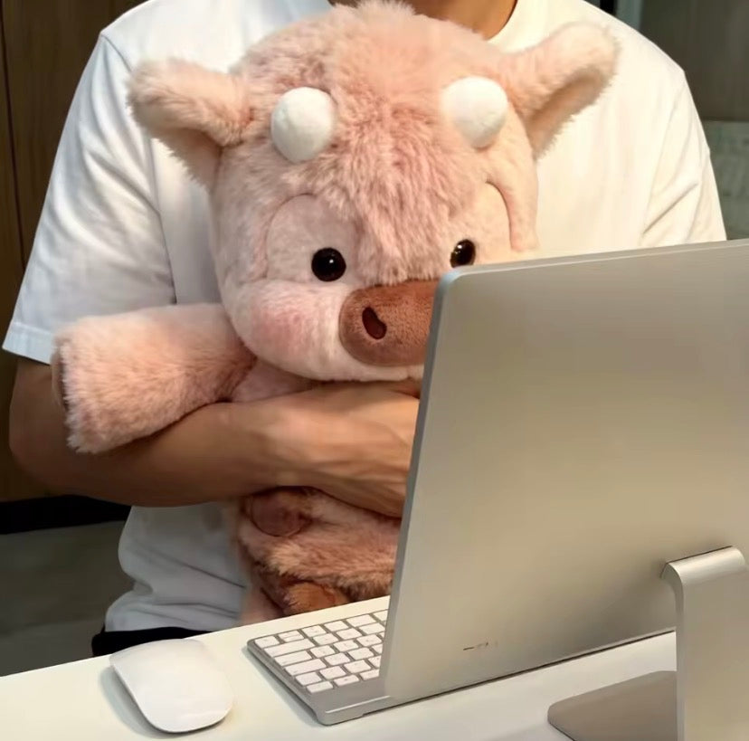 WishBerry Running Highland Cow | Interactive Plush