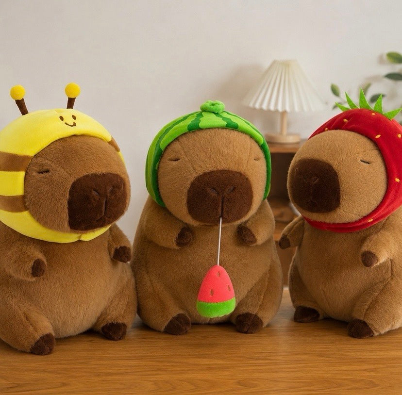 WishBerry Capybara Caps Plushies
